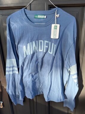 Girl Dangerous "Mindful" Blue Long-Sleeve Tee